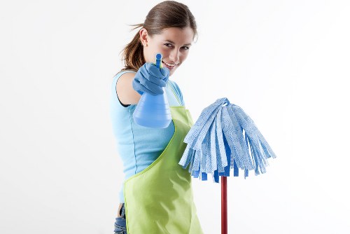 Professional window cleaning in Harrow on a residential property