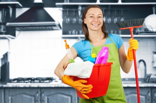 Deep cleaning process for hard flooring in Harrow property