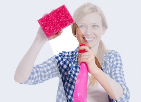 Careful carpet cleaning in a protected indoor space
