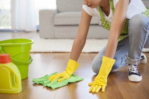 Clean and refreshed office carpet after professional cleaning